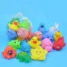 JuguetesFlotando exprimidos animales de goma juguete 13 piezas