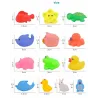 Floating squeeze rubber animals toy 13 pcs
