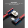 Fast charging micro USB charging cable L-type