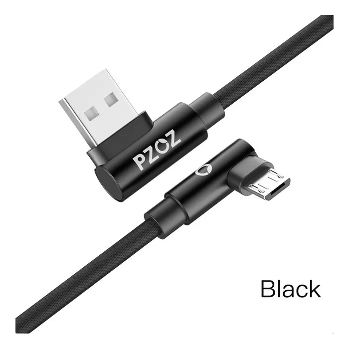 Fast charging micro USB charging cable L-type