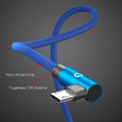 Câble de charge micro USB de type L