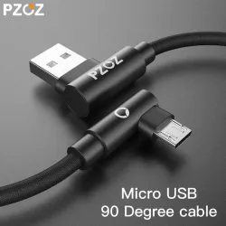 Fast charging micro USB charging cable L-type
