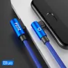 Fast charging micro USB charging cable L-type