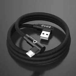Fast charging micro USB charging cable L-type