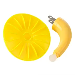 Mushroom shaped wall socket - LED night light - with sensor