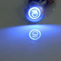 InterruptoresInterruptor de botón de presión impermeable de 16 mm LED iluminado de acero inoxidable