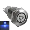 InterruptoresInterruptor de botón de presión impermeable de 16 mm LED iluminado de acero inoxidable