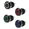Interruptores2A 12mm universal LED interruptor de pulsación momentánea