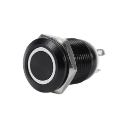 Interruptores2A 12mm universal LED interruptor de pulsación momentánea