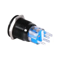 19mm 12V LED auton vedenpitävä itselukitus latch push painiketta