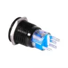 19mm 12V LED auton vedenpitävä itselukitus latch push painiketta