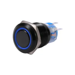 19mm 12V LED car waterproof self-locking latch push button switchSchakelaars