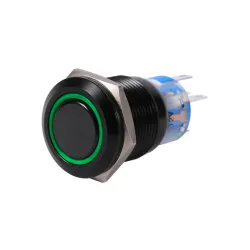 19mm 12V LED car waterproof self-locking latch push button switchSchakelaars