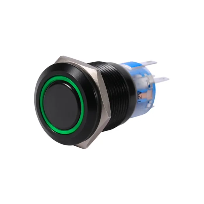 19mm 12V LED car waterproof self-locking latch push button switchSchakelaars