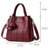 Äkta läder axel crossbody bag