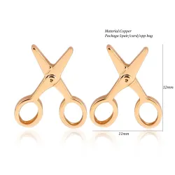 Petites boucles d'oreilles de ciseaux