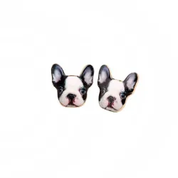 Franska Bulldog - stud örhängen