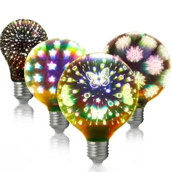A60 G95 G125 4W E27 lampadina LED 3D