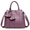 Äkta läder axel crossbody bag