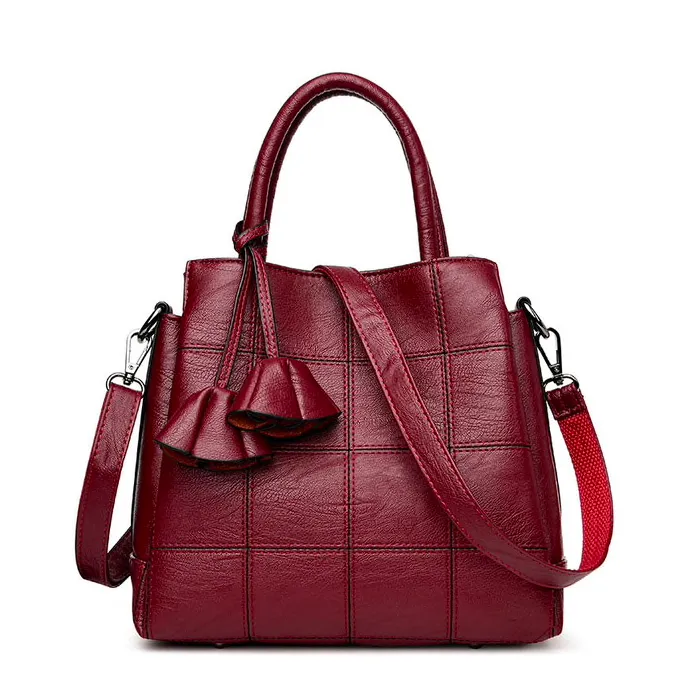Äkta läder axel crossbody bag
