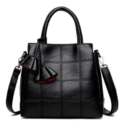 Genuine leather shoulder crossbody bag
