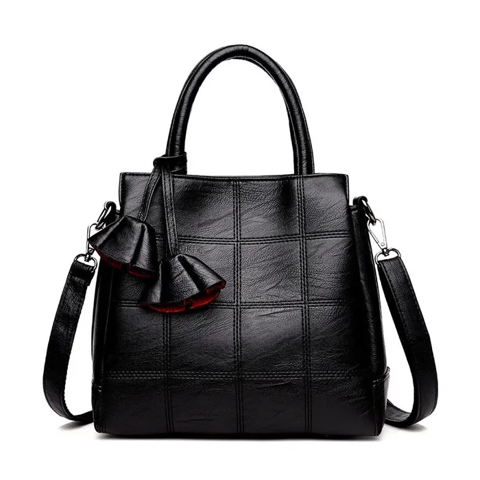 Genuine leather shoulder crossbody bag