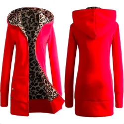 Giacca in pile Leopard