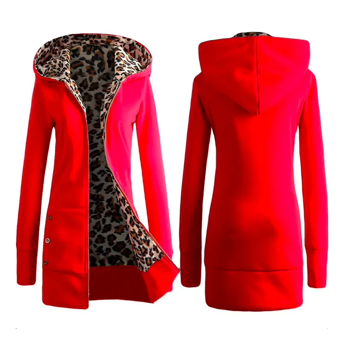 Veste à capuche Leopard