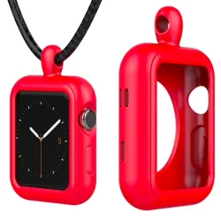 AccesoriosApple Watch 1/2/3/4 / 38mm / 44mm series - silicone frame cover with collar