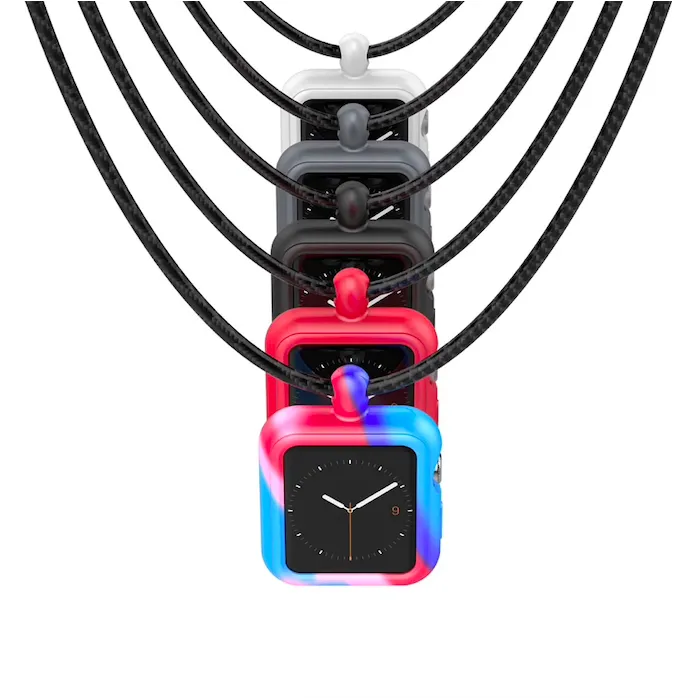 AccesoriosApple Watch 1/2/3/4 / 38mm / 44mm series - silicone frame cover with collar