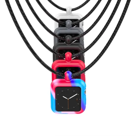 AccesoriosApple Watch 1/2/3/4 / 38mm / 44mm series - silicone frame cover with collar