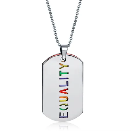 EQUALITY dubbel lager hängande halsband unisex