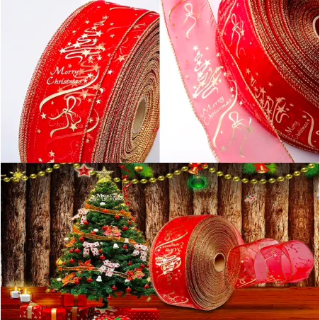 Christmas tree decoration ribbon 200cm