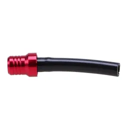 Tuyau d'haleine de réservoir de carburant de moto en aluminium
