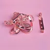 broche de flor de cristal
