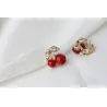 Orecchini di ciliegia rosso