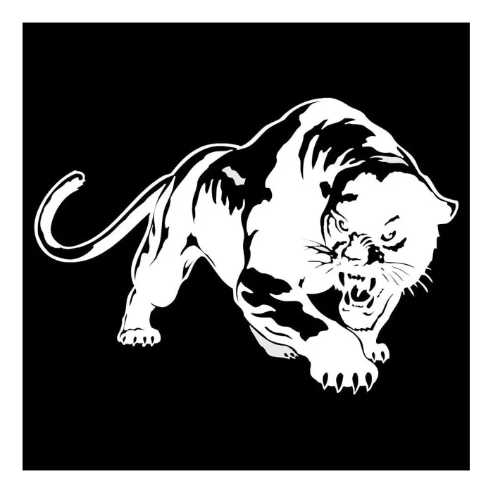 3D villi panter vinyyli auto tarra decal 19.5 * 13,6 cm