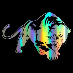 3D wild panther Vinyl Auto Aufkleber 19.5 * 13,6 cm