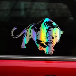 3D wild panther Vinyl Auto Aufkleber 19.5 * 13,6 cm