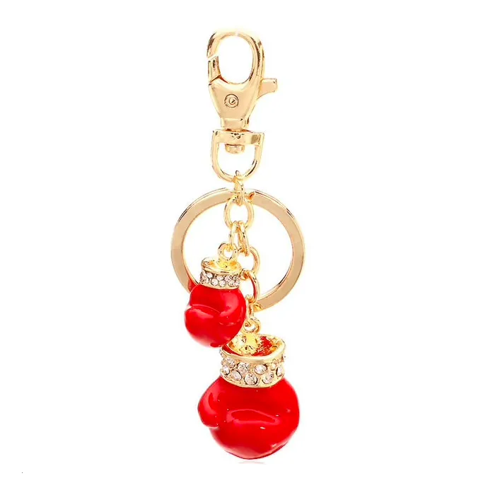 Boxing handskar kristall keychain keyring