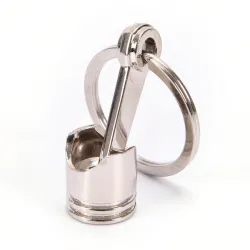 Silver engine pistol - keyringKeyrings