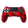 PS4 Pro Slim Controller skull silicone gamepad cover case & 2 joystick caps