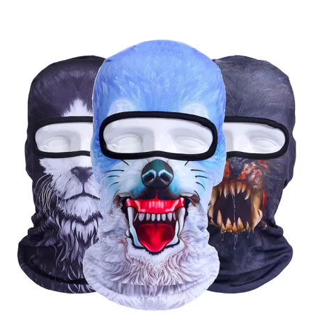 3D djur vindtät balaclava full ansikte mask
