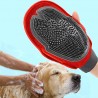 Cat dog fur grooming bath glove brush
