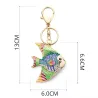 Crystal & Enamel Fish keychain Näytä tarkat tiedot