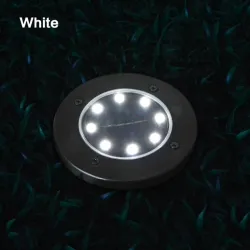 8 LED Buried floor - garden solar light with sensor waterproof