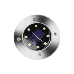 8 LED Buried floor - garden solar light with sensor waterproof