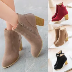 Botas de tornozelo nubuck feminino