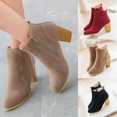 Damen Nubuck Stiefeletten