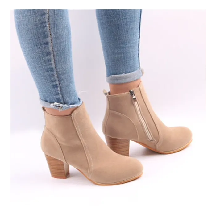 Botas de tornozelo nubuck feminino